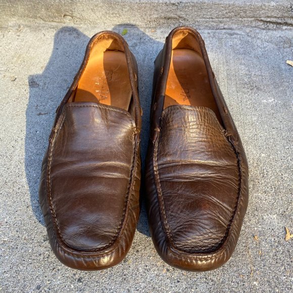 Brown Leather Loafers - Picture 1 of 3